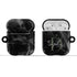 Monogram Personalized Black Marble AirPods Case